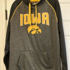 Iowa Hawkeyes J America Men’s XL Hoodie Gray Yellow Sweatshirt